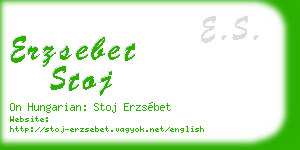 erzsebet stoj business card